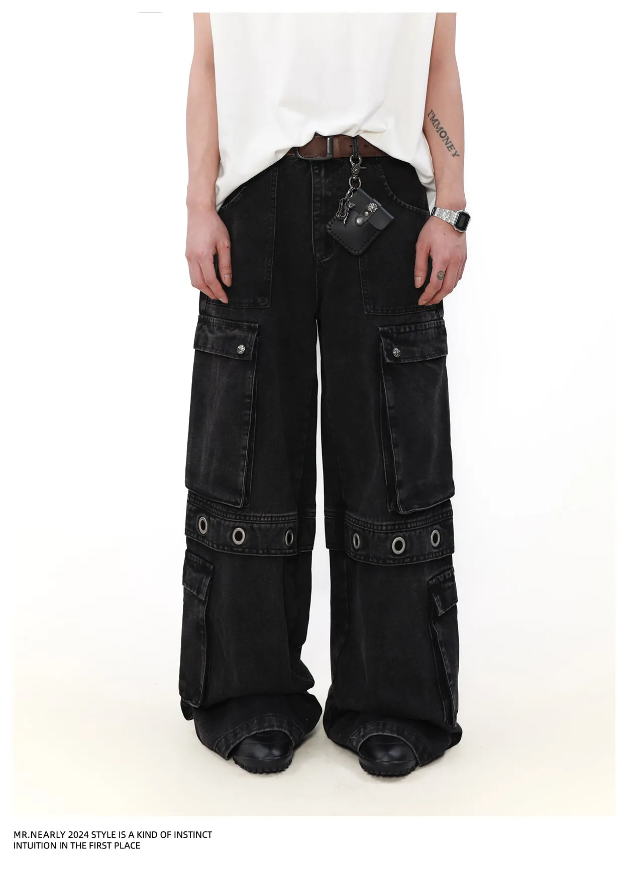 QS845A multi pocket pants