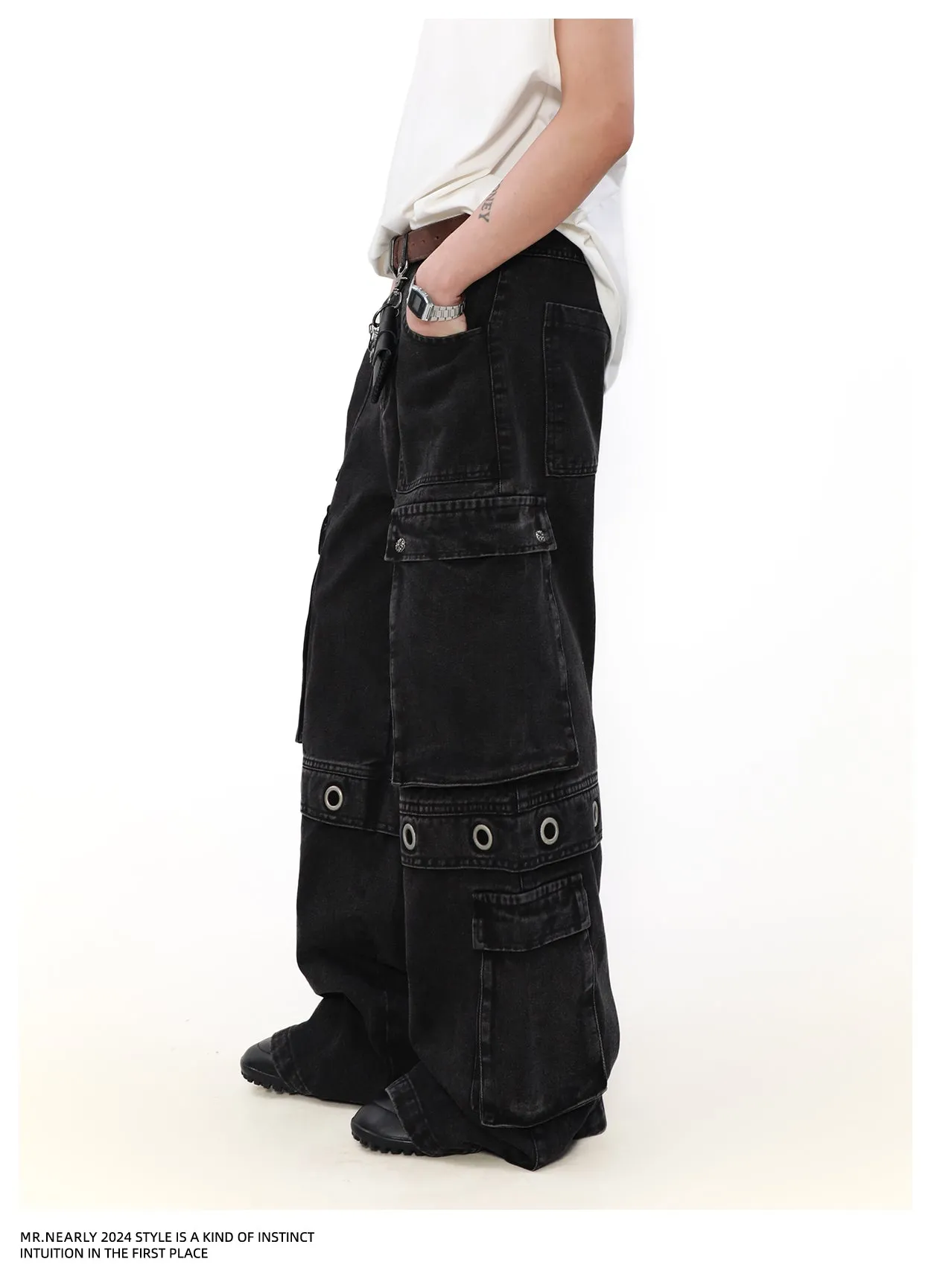 QS845A multi pocket pants