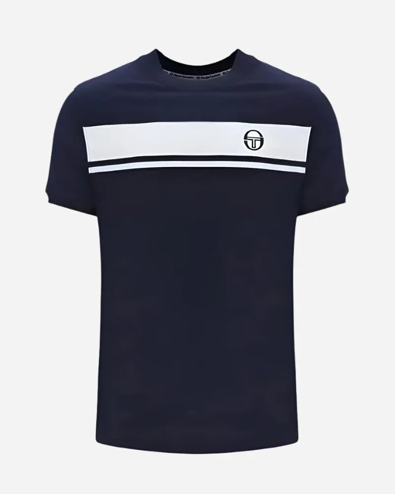 Sergio Tacchini MASTER T Shirt Maritime Blue/Gardenia