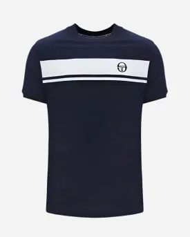 Sergio Tacchini MASTER T Shirt Maritime Blue/Gardenia