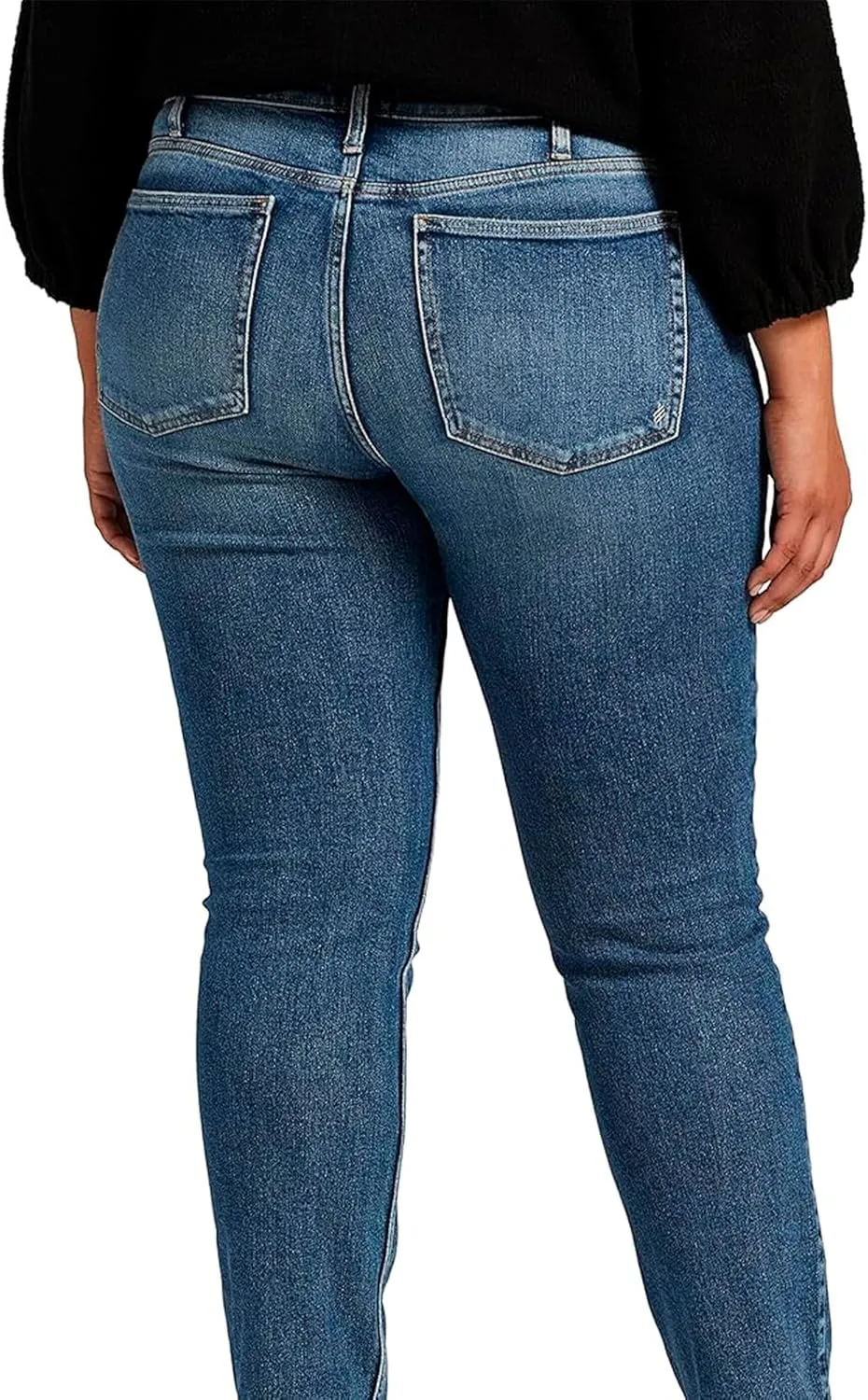 Silver Jeans Co. Women's Plus Size Most Wanted Mid Rise Straight Leg Jeans
