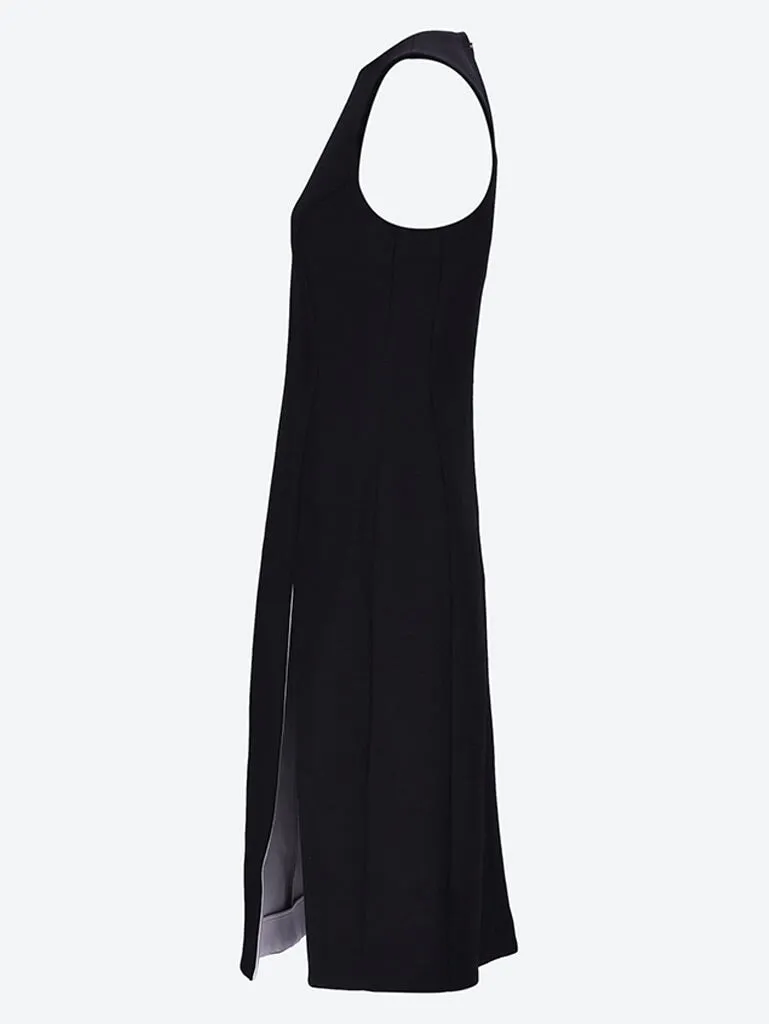 Slit fitted dress