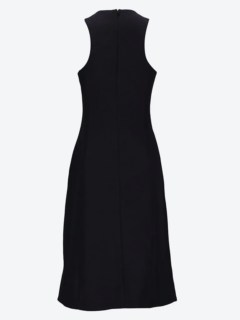 Slit fitted dress
