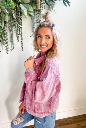 So Haute Pink Denim Jacket