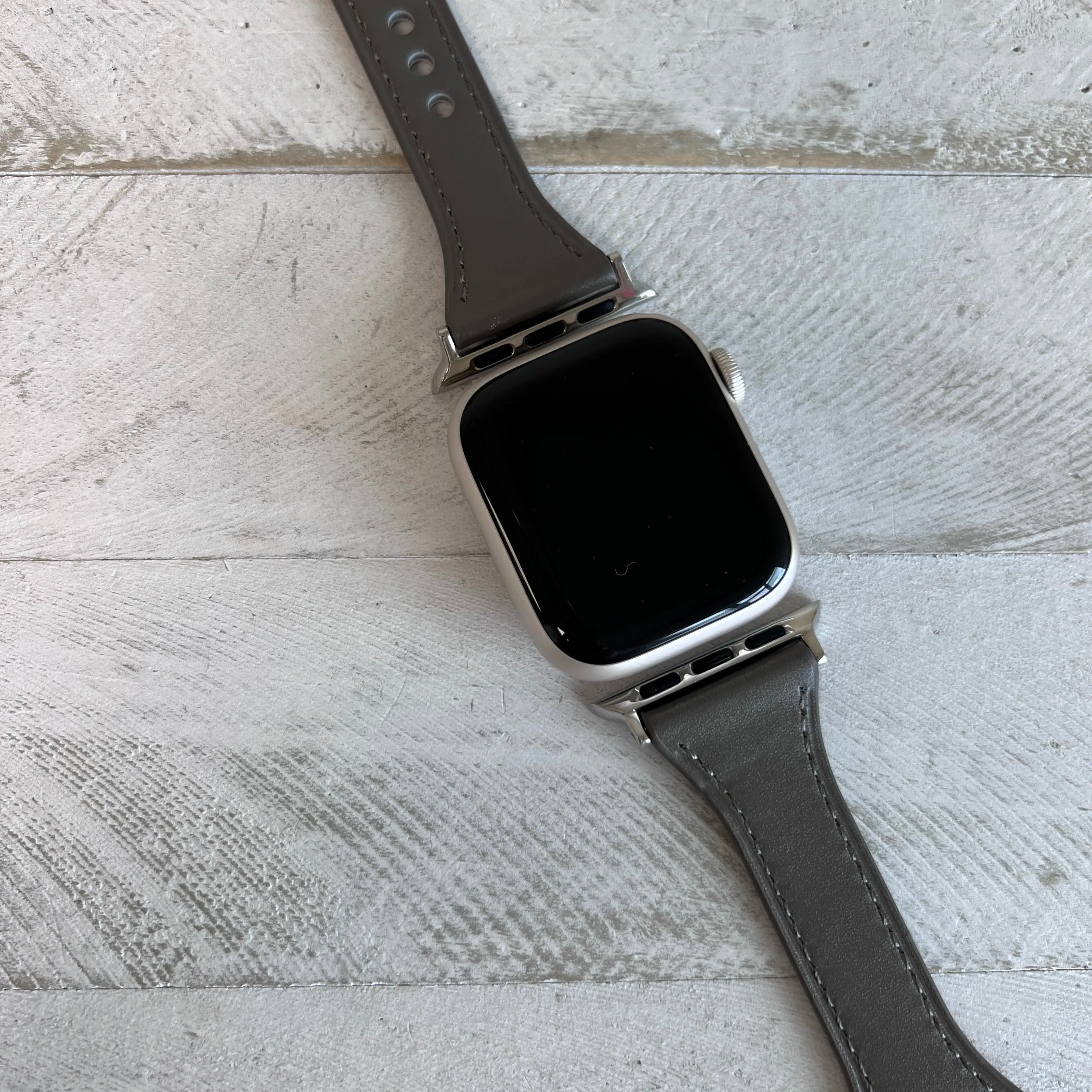Solid Color Slim Leather Band For Apple Watch Multiple Colors Available