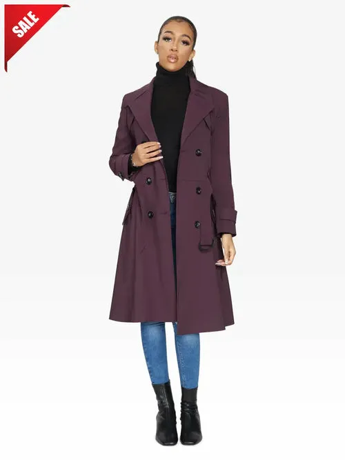 Spring/Summer Double Breasted Trench Mac Coat (1201-SP)