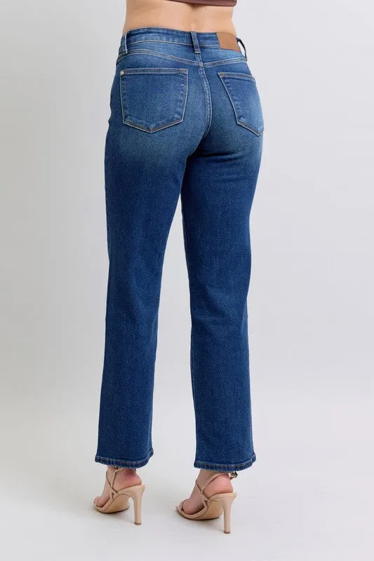 Suzie -  Detail Straight Jeans - Judy Blue - Exclusively Online