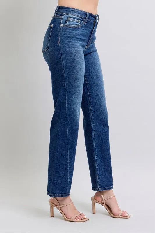 Suzie -  Detail Straight Jeans - Judy Blue - Exclusively Online