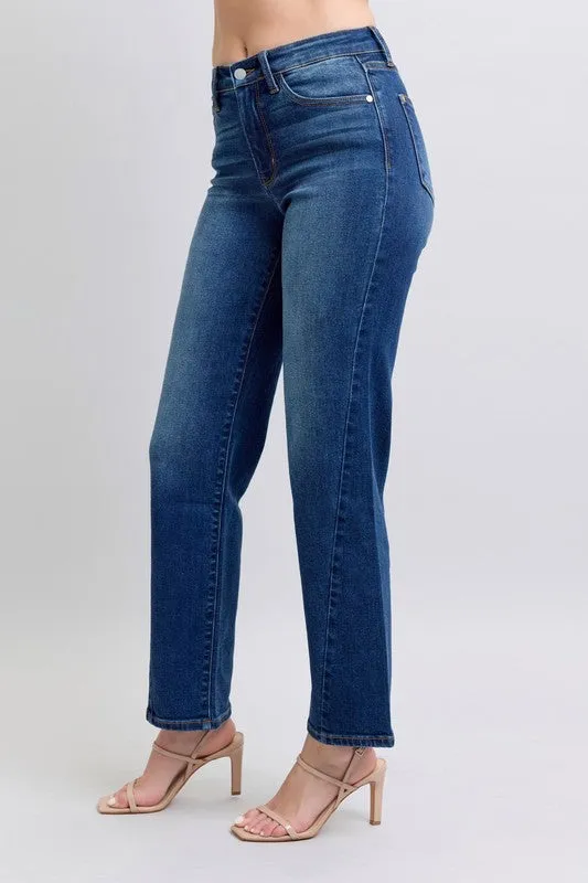Suzie -  Detail Straight Jeans - Judy Blue - Exclusively Online