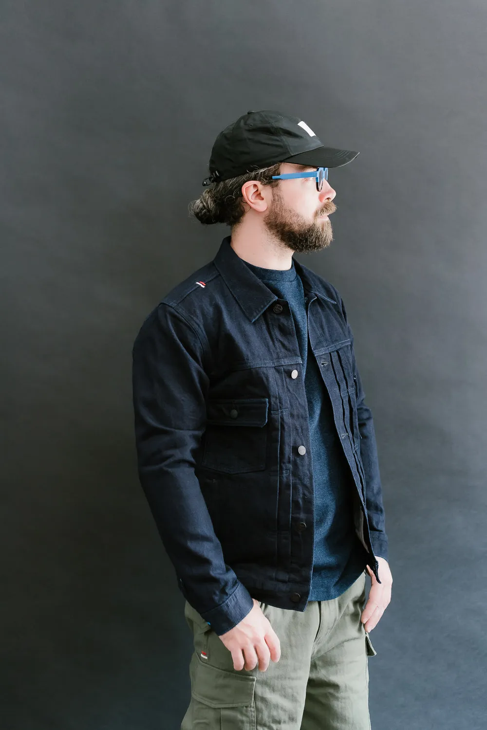 TNK402ID- 15oz Type II IDxID Jacket - Indigo OW