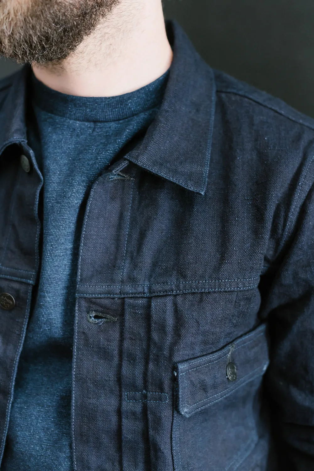 TNK402ID- 15oz Type II IDxID Jacket - Indigo OW
