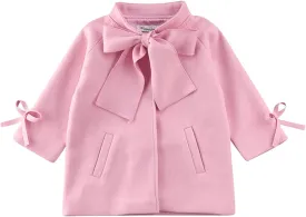 Toddler Girls Trench Coat Long Winter Jacket Kids Girls' Dress Coat Wool Blend Long Peacoat Faux Fur Jacket Outerwear