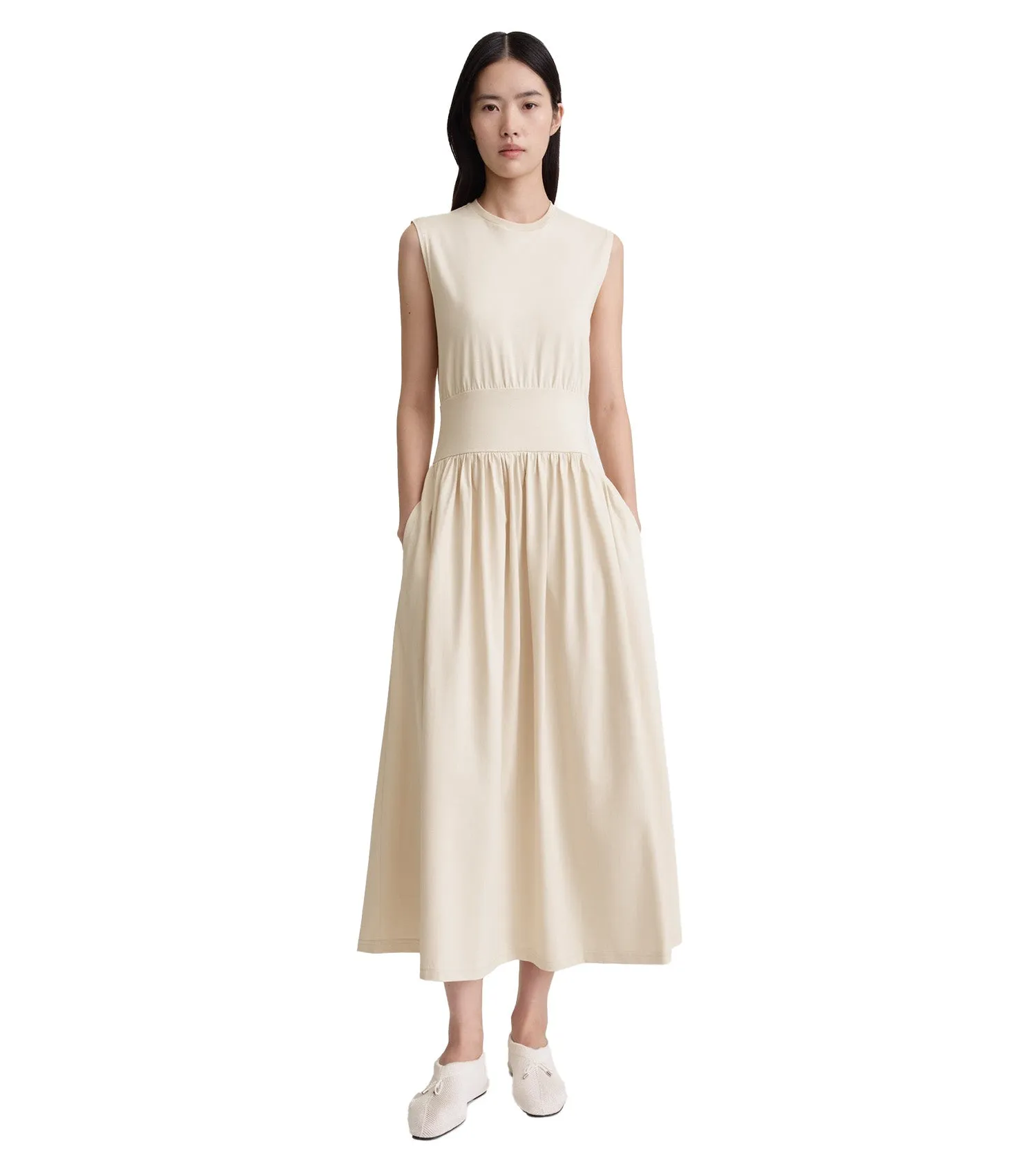 TOTEME Sleeveless Cotton Tee Dress