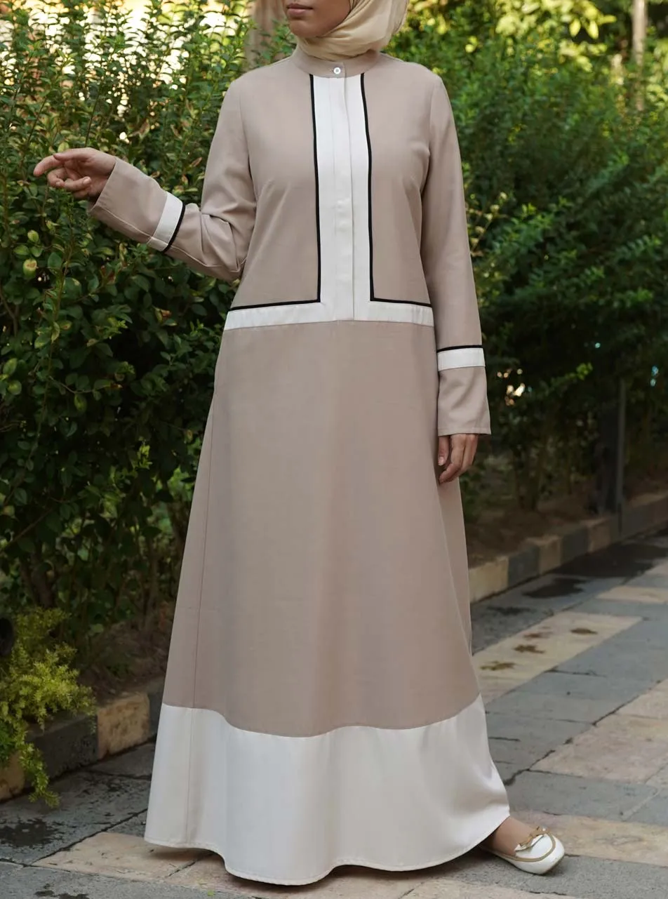 Tri-Color Maxi Dress