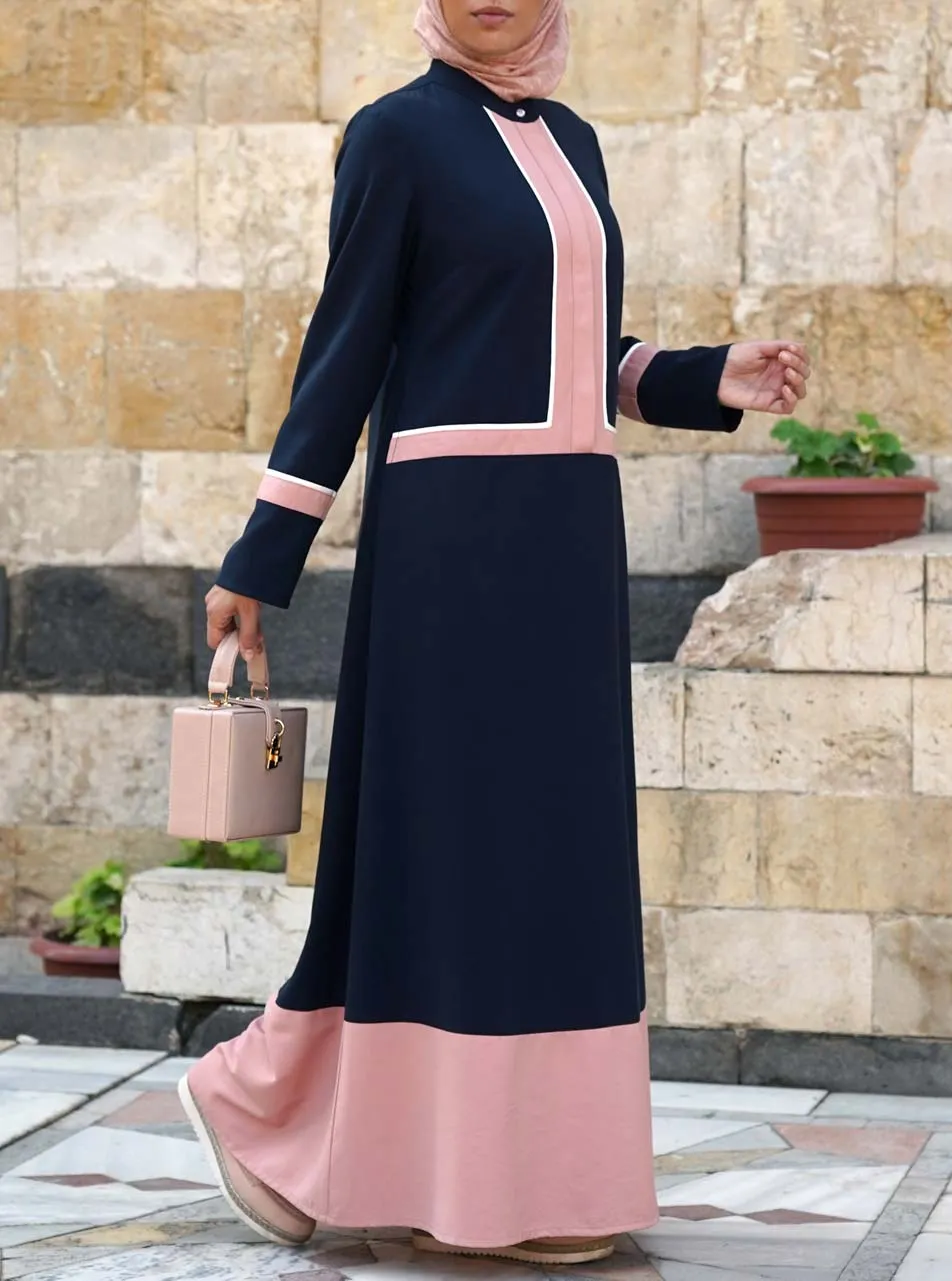 Tri-Color Maxi Dress