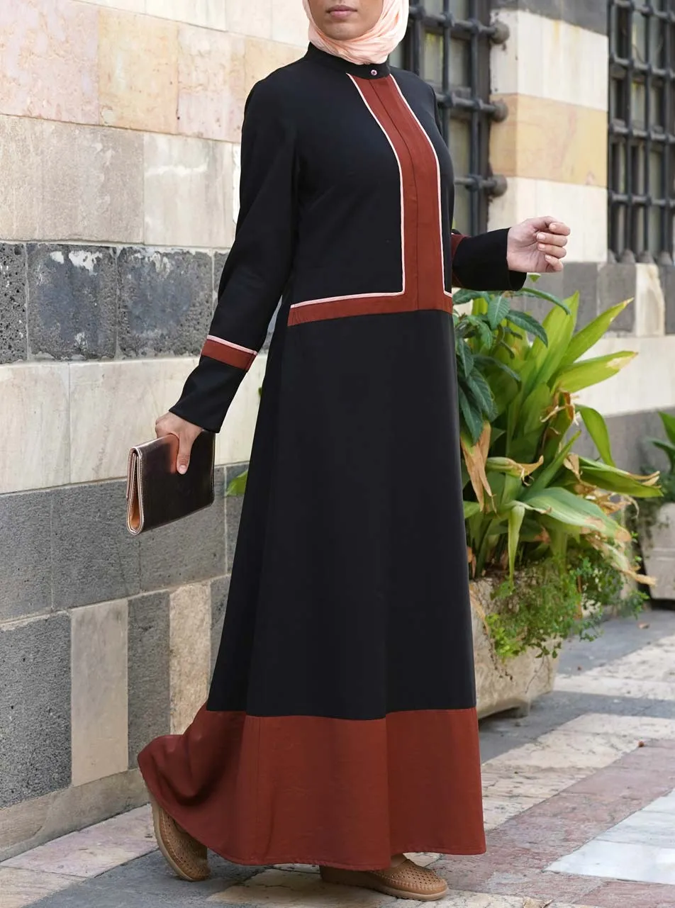 Tri-Color Maxi Dress