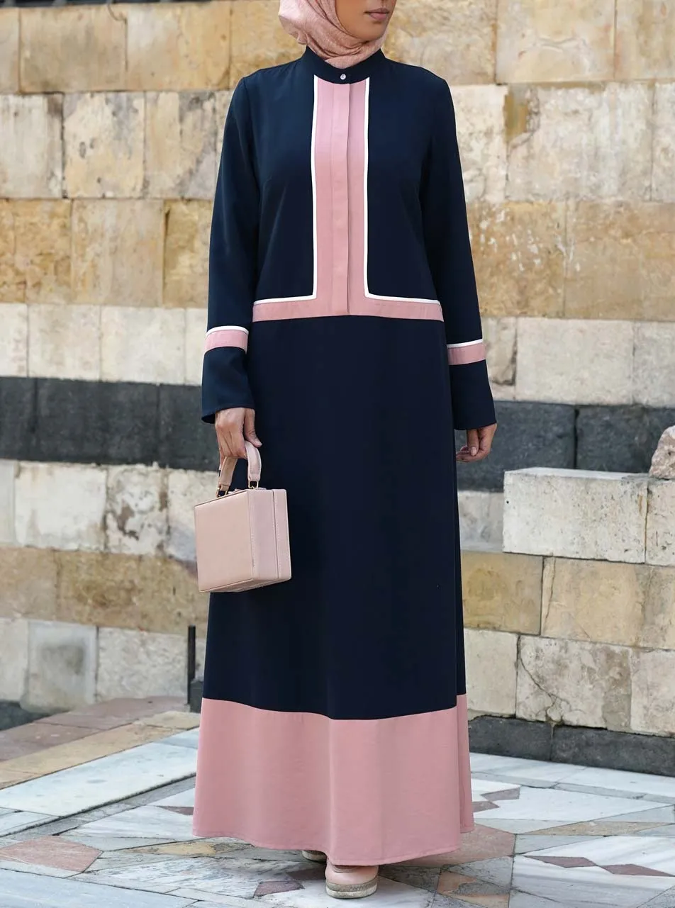 Tri-Color Maxi Dress