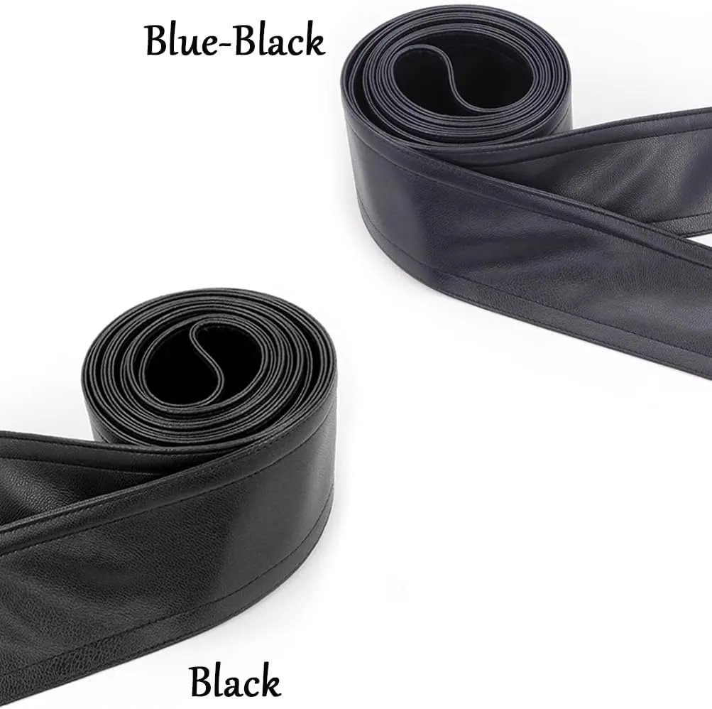 Women Soft Leather Sash Belt Down Coat Tie Waistband Leather Jacket Coat Belts