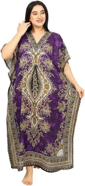 Women's Long Kaftan Dress Maxi Caftan Dress Gown Top Night Dress