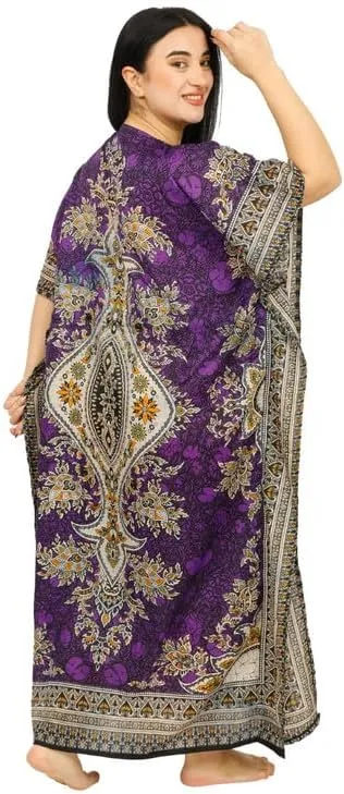 Women's Long Kaftan Dress Maxi Caftan Dress Gown Top Night Dress