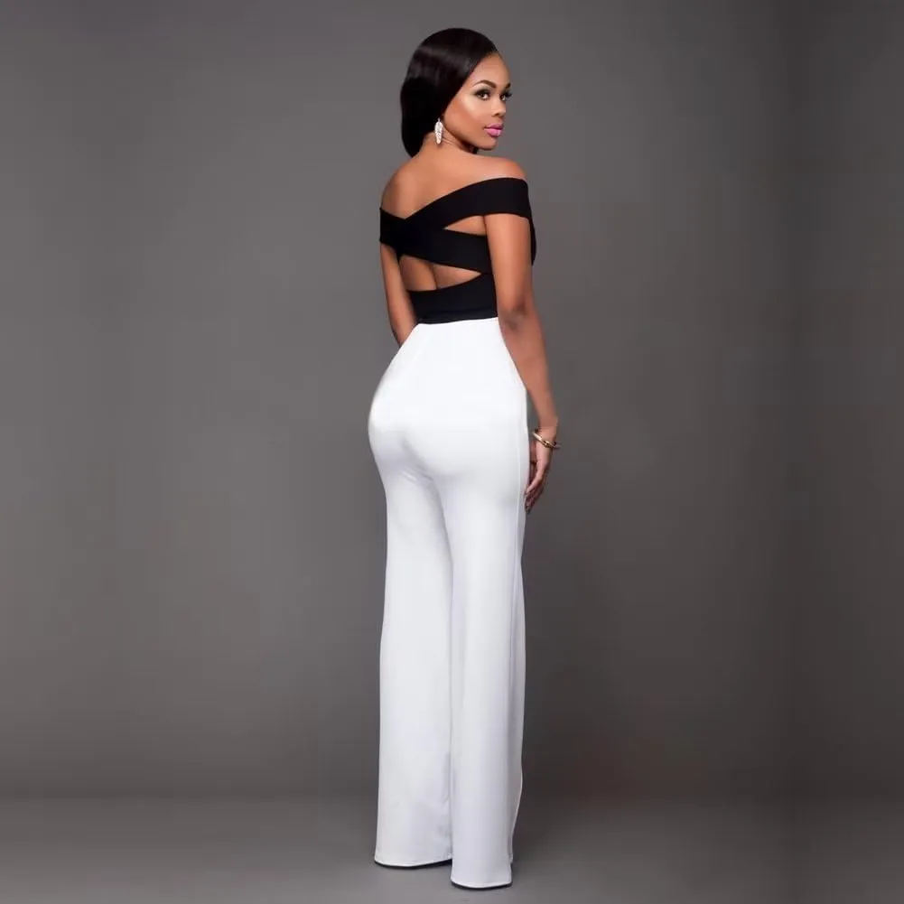 Women's Stretchy High Waisted Wide Leg Button-Down Pants Sailor Bell Flare Pants