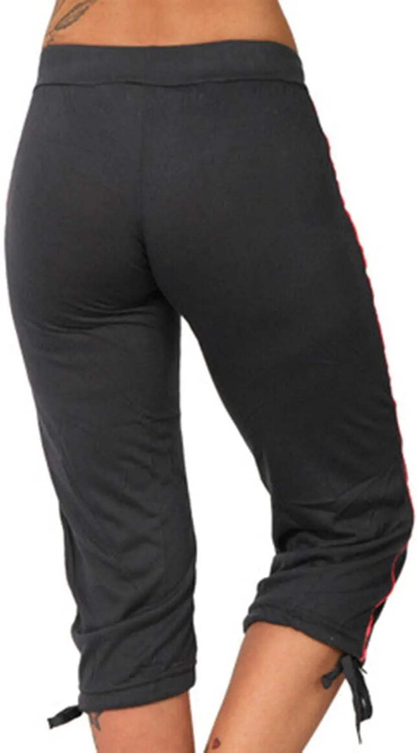 Women's Sweatpants Capri Pants Cropped Jogger Running Pants Lounge Loose Fit Drawstring Waist with Side Pockets