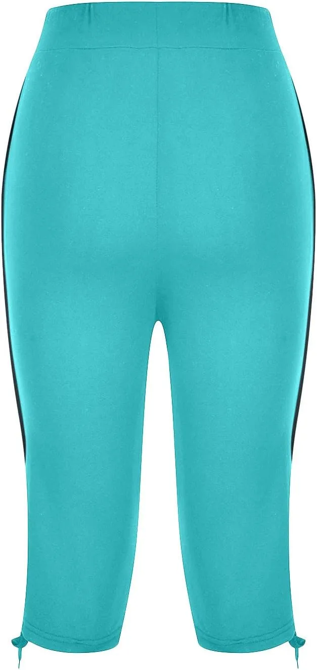 Women's Sweatpants Capri Pants Cropped Jogger Running Pants Lounge Loose Fit Drawstring Waist with Side Pockets