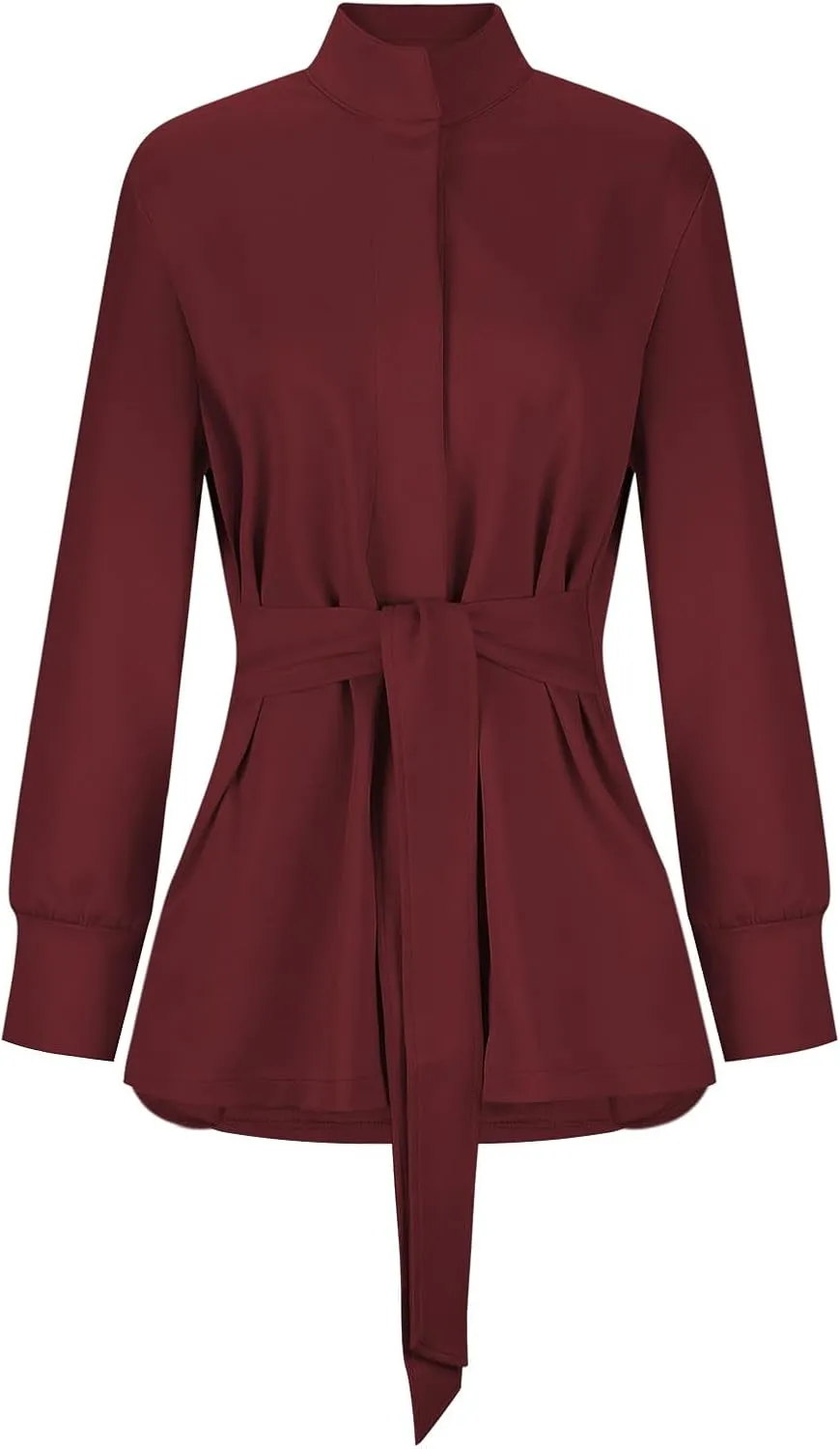Women's Trench Coat Short Casual Spring Fall Fashion jackets 2024 Classic Lapel Overcoat Outerwear With Belt