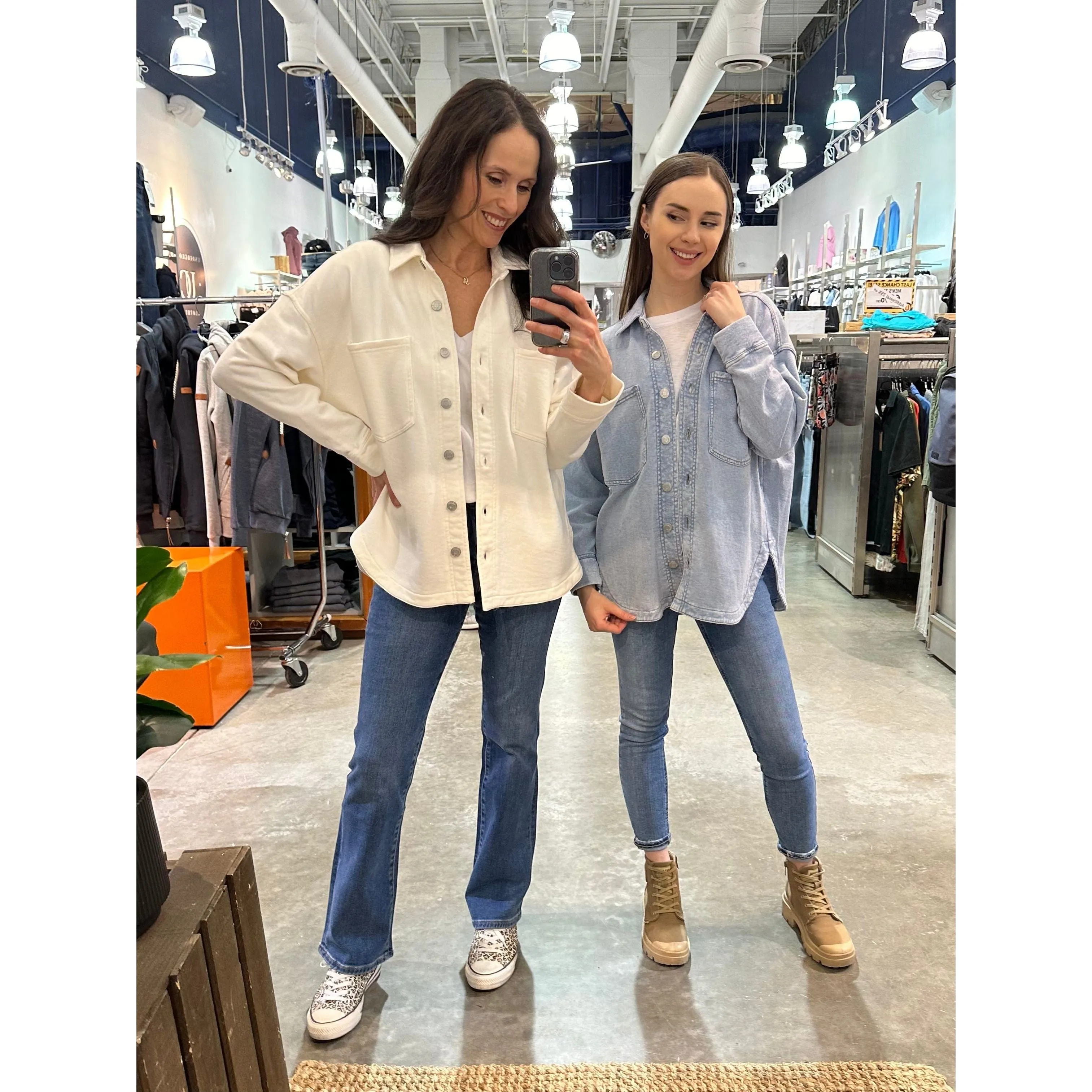 Z Supply All Day Knit Denim Jacket